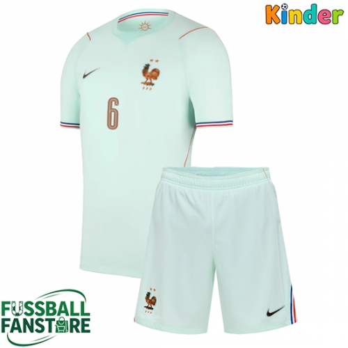 Frankreich Rayan Cherki #24 Replik Auswärtstrikot Kinder WM 2026 Kurzarm (+ Kurze Hosen)